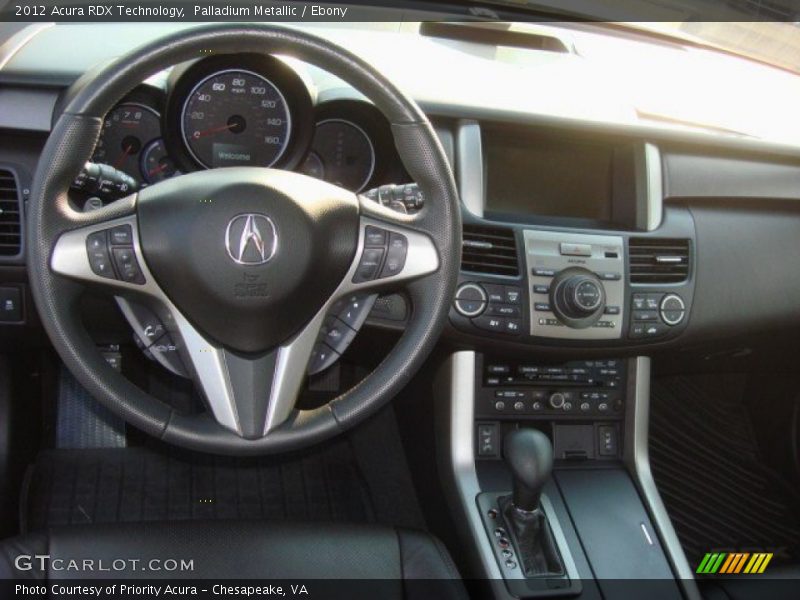 Palladium Metallic / Ebony 2012 Acura RDX Technology