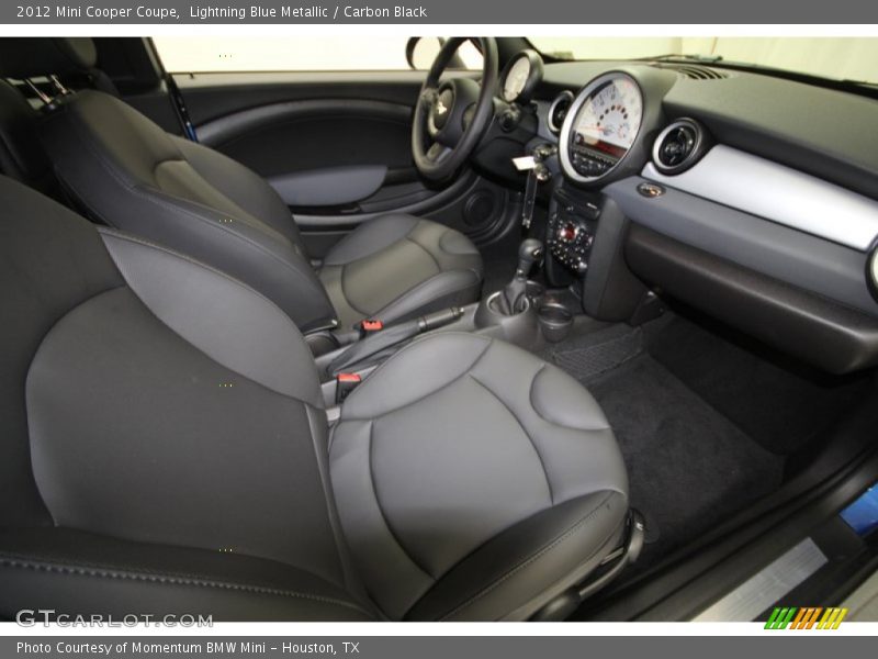 Lightning Blue Metallic / Carbon Black 2012 Mini Cooper Coupe