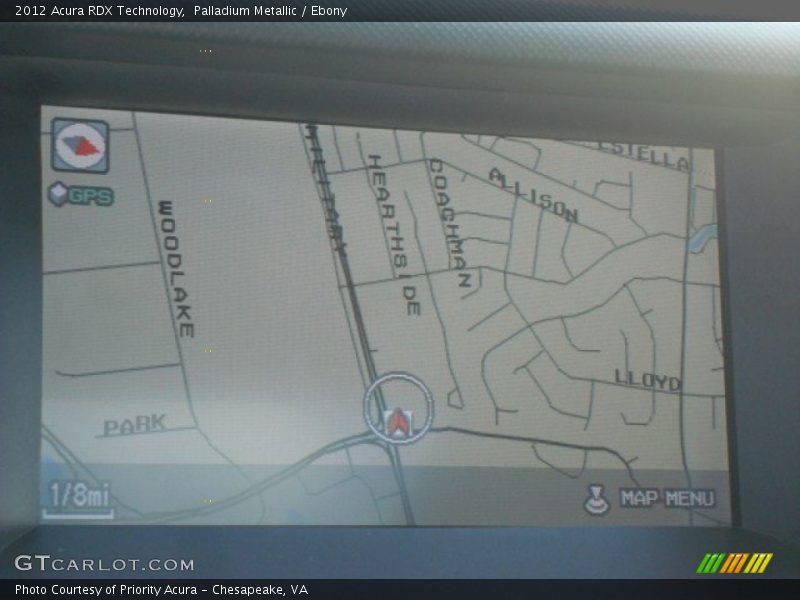 Palladium Metallic / Ebony 2012 Acura RDX Technology