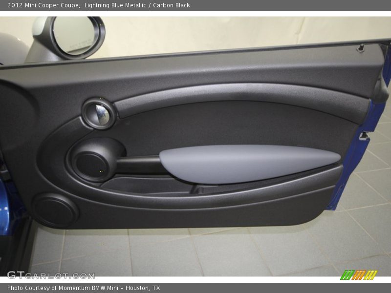 Lightning Blue Metallic / Carbon Black 2012 Mini Cooper Coupe