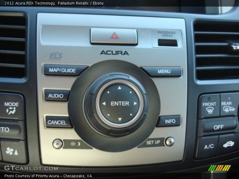Palladium Metallic / Ebony 2012 Acura RDX Technology