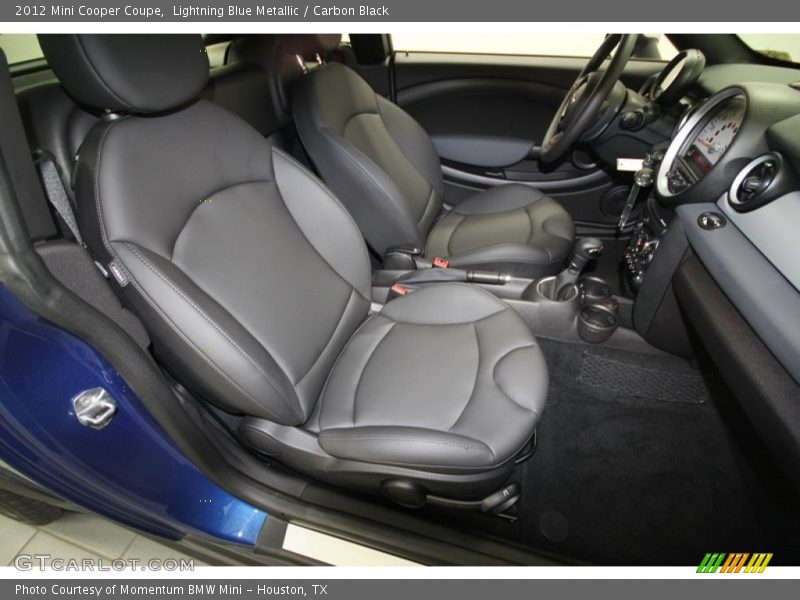 Lightning Blue Metallic / Carbon Black 2012 Mini Cooper Coupe