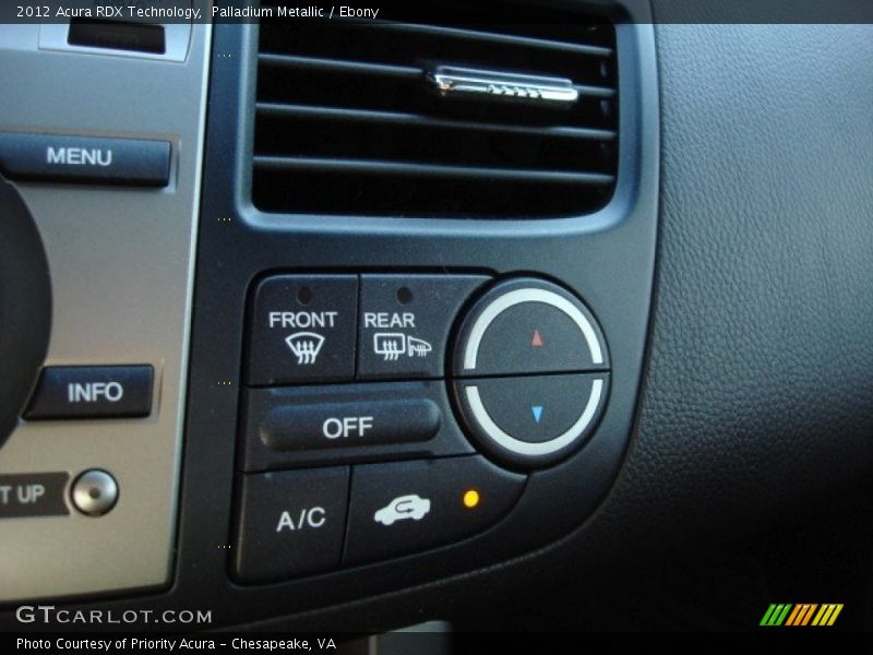 Palladium Metallic / Ebony 2012 Acura RDX Technology
