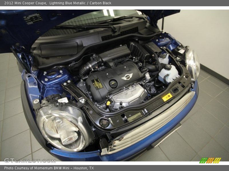 Lightning Blue Metallic / Carbon Black 2012 Mini Cooper Coupe