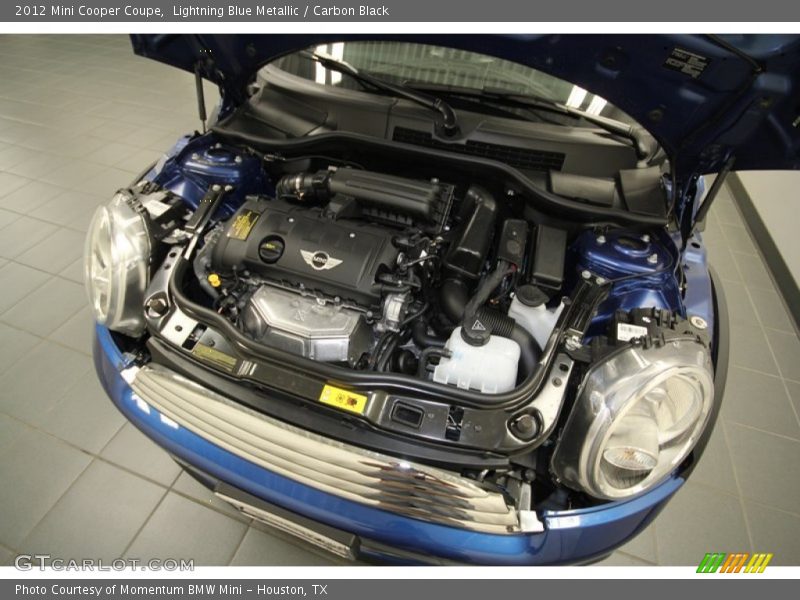 Lightning Blue Metallic / Carbon Black 2012 Mini Cooper Coupe