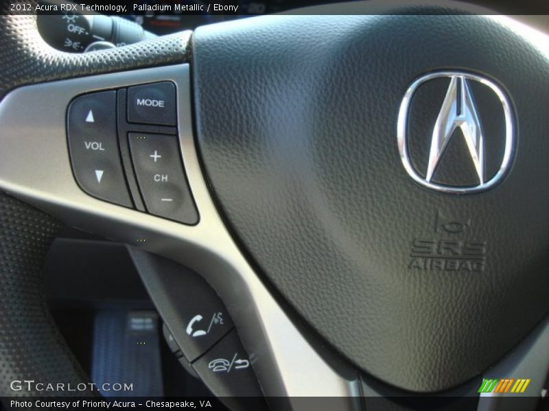 Palladium Metallic / Ebony 2012 Acura RDX Technology