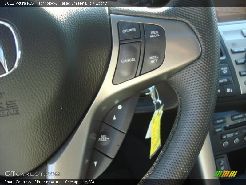 Palladium Metallic / Ebony 2012 Acura RDX Technology