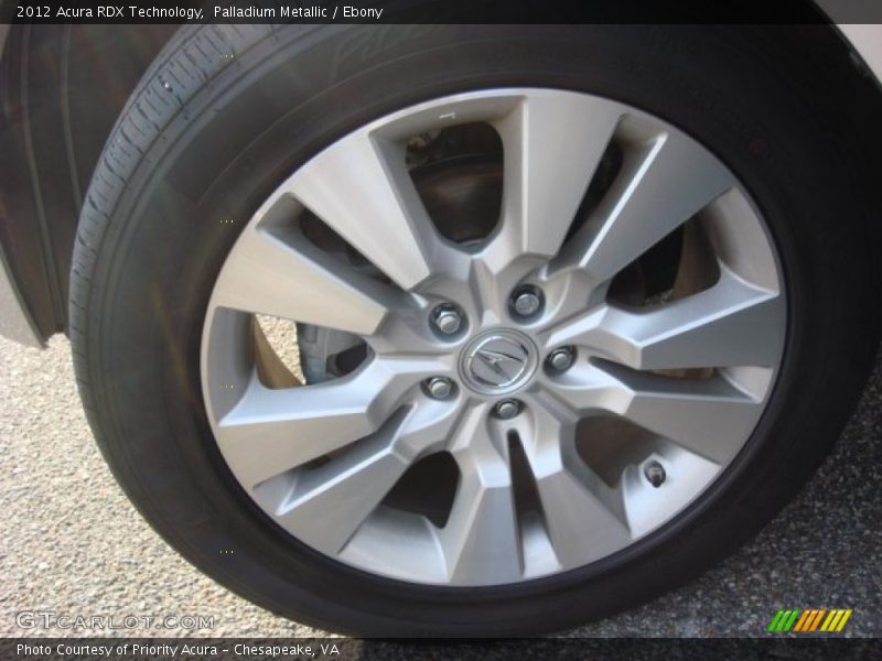Palladium Metallic / Ebony 2012 Acura RDX Technology