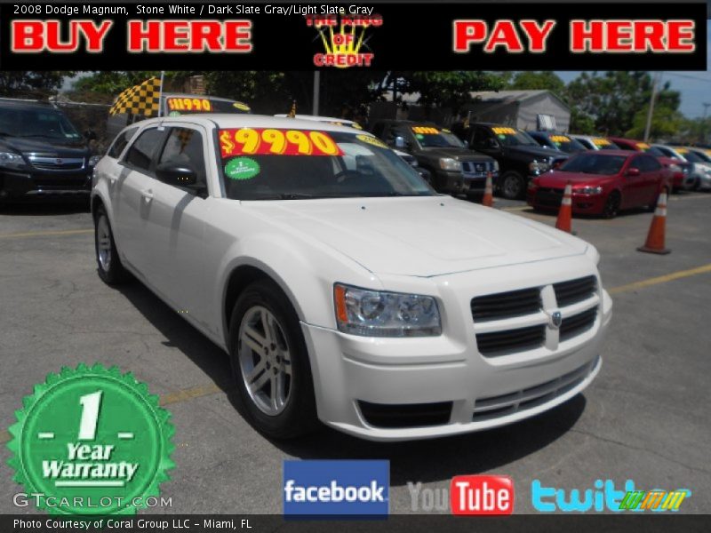 Stone White / Dark Slate Gray/Light Slate Gray 2008 Dodge Magnum