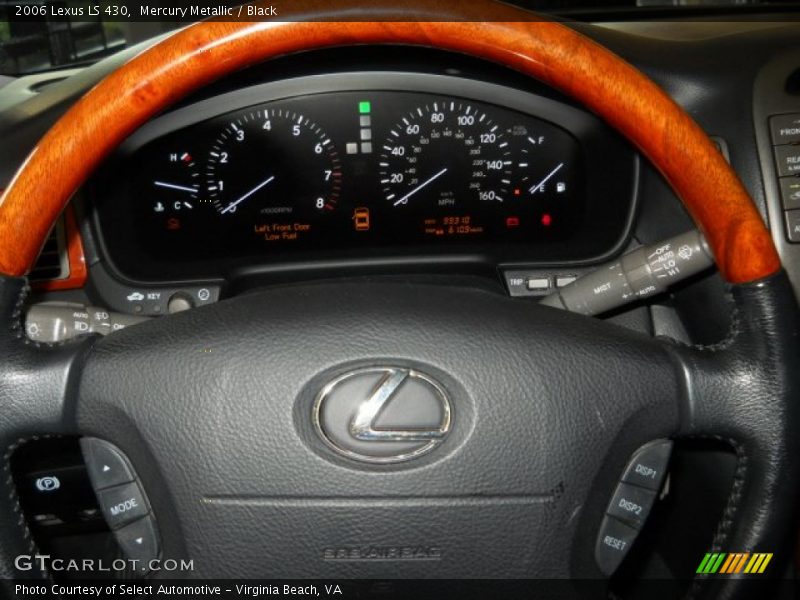Mercury Metallic / Black 2006 Lexus LS 430