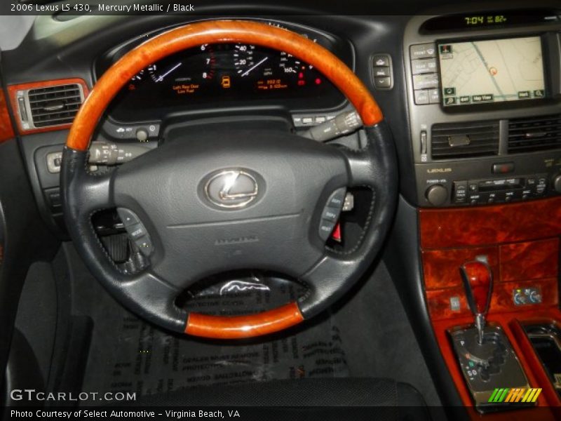 Mercury Metallic / Black 2006 Lexus LS 430