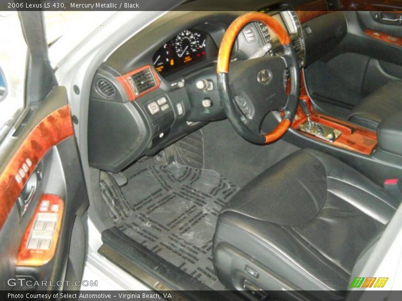 Mercury Metallic / Black 2006 Lexus LS 430