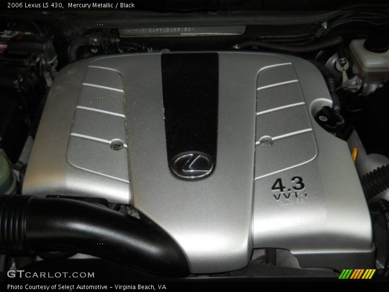 Mercury Metallic / Black 2006 Lexus LS 430