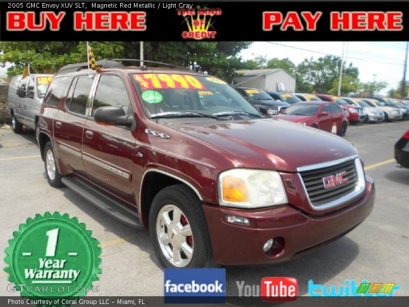 Magnetic Red Metallic / Light Gray 2005 GMC Envoy XUV SLT