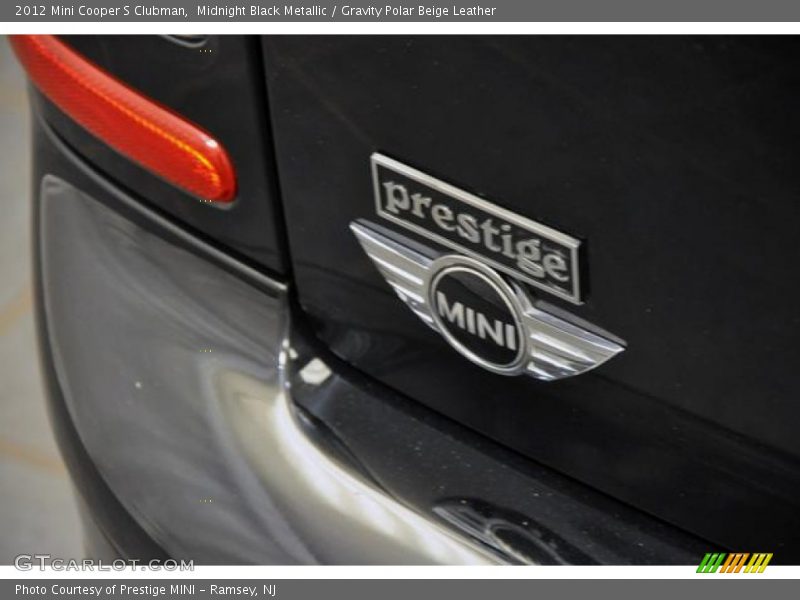 Midnight Black Metallic / Gravity Polar Beige Leather 2012 Mini Cooper S Clubman
