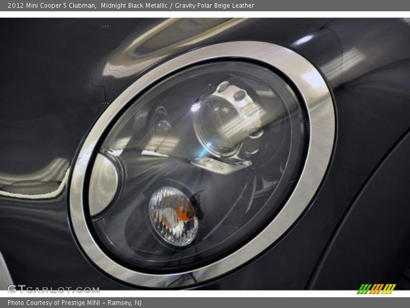 Midnight Black Metallic / Gravity Polar Beige Leather 2012 Mini Cooper S Clubman