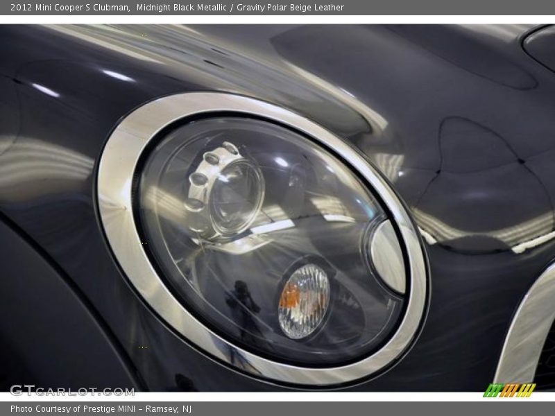 Midnight Black Metallic / Gravity Polar Beige Leather 2012 Mini Cooper S Clubman
