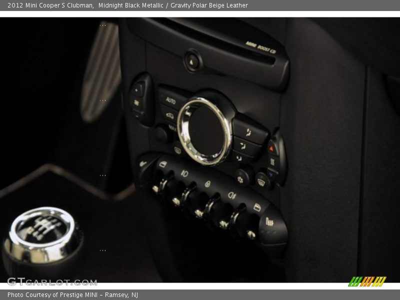 Midnight Black Metallic / Gravity Polar Beige Leather 2012 Mini Cooper S Clubman