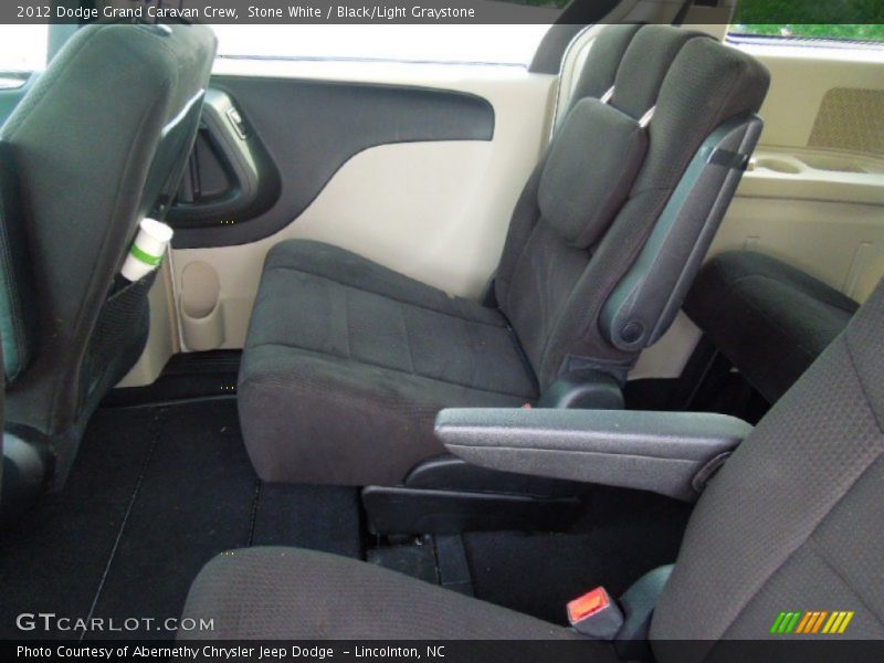 Stone White / Black/Light Graystone 2012 Dodge Grand Caravan Crew