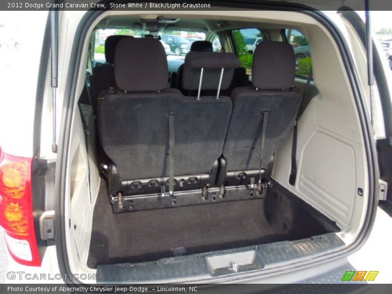Stone White / Black/Light Graystone 2012 Dodge Grand Caravan Crew