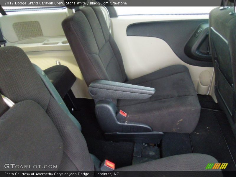 Stone White / Black/Light Graystone 2012 Dodge Grand Caravan Crew