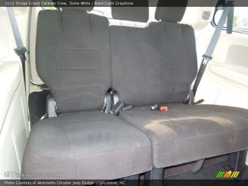 Stone White / Black/Light Graystone 2012 Dodge Grand Caravan Crew