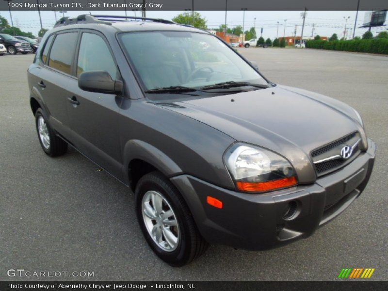 Dark Titanium Gray / Gray 2009 Hyundai Tucson GLS
