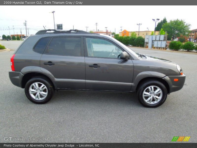 Dark Titanium Gray / Gray 2009 Hyundai Tucson GLS