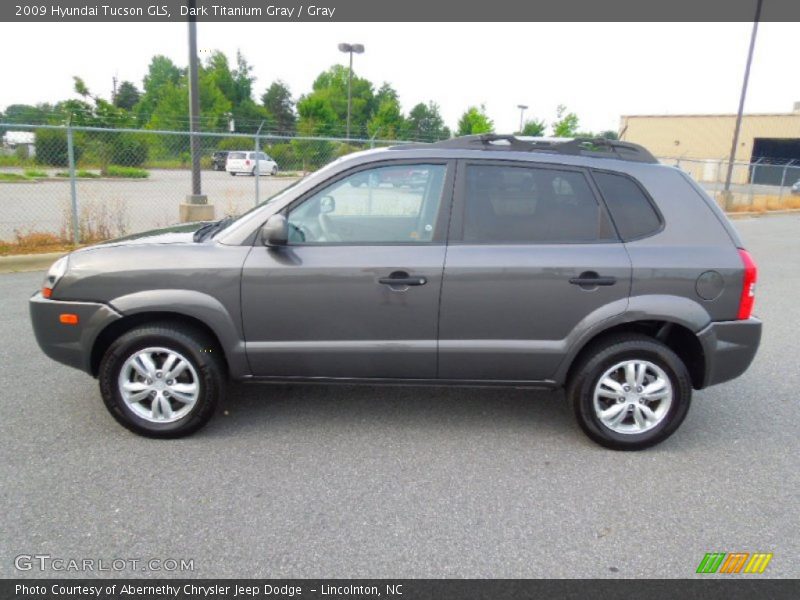 Dark Titanium Gray / Gray 2009 Hyundai Tucson GLS