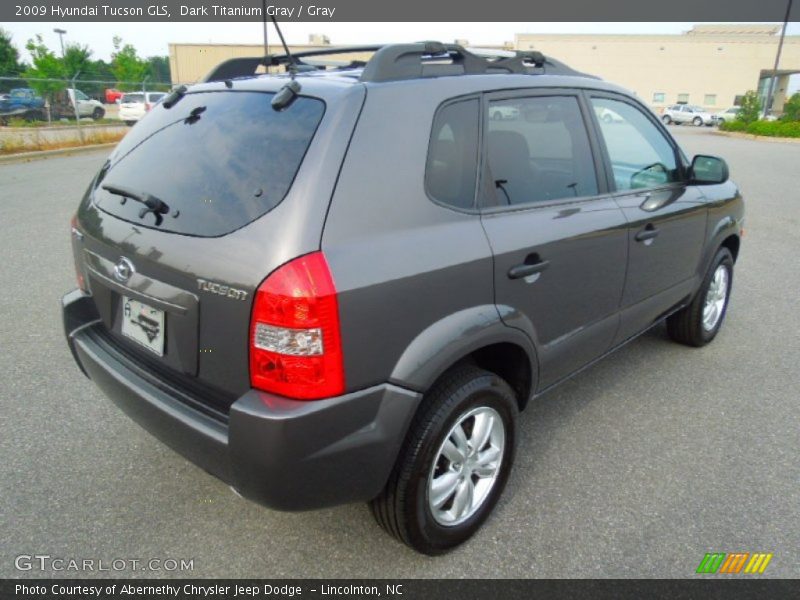 Dark Titanium Gray / Gray 2009 Hyundai Tucson GLS