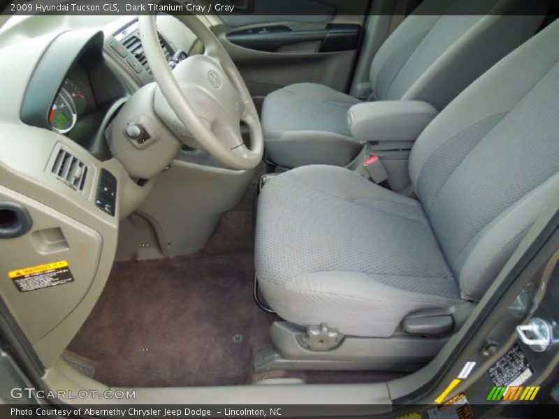 Dark Titanium Gray / Gray 2009 Hyundai Tucson GLS
