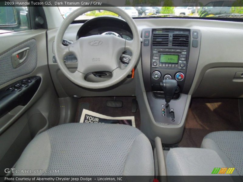 Dark Titanium Gray / Gray 2009 Hyundai Tucson GLS