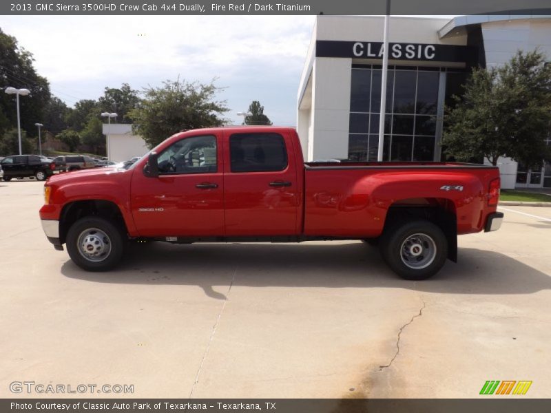 Fire Red / Dark Titanium 2013 GMC Sierra 3500HD Crew Cab 4x4 Dually