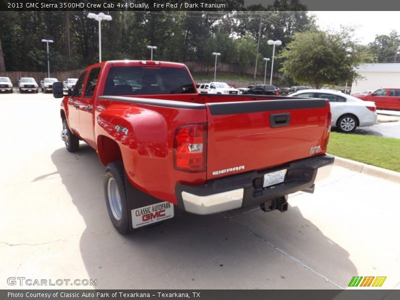 Fire Red / Dark Titanium 2013 GMC Sierra 3500HD Crew Cab 4x4 Dually