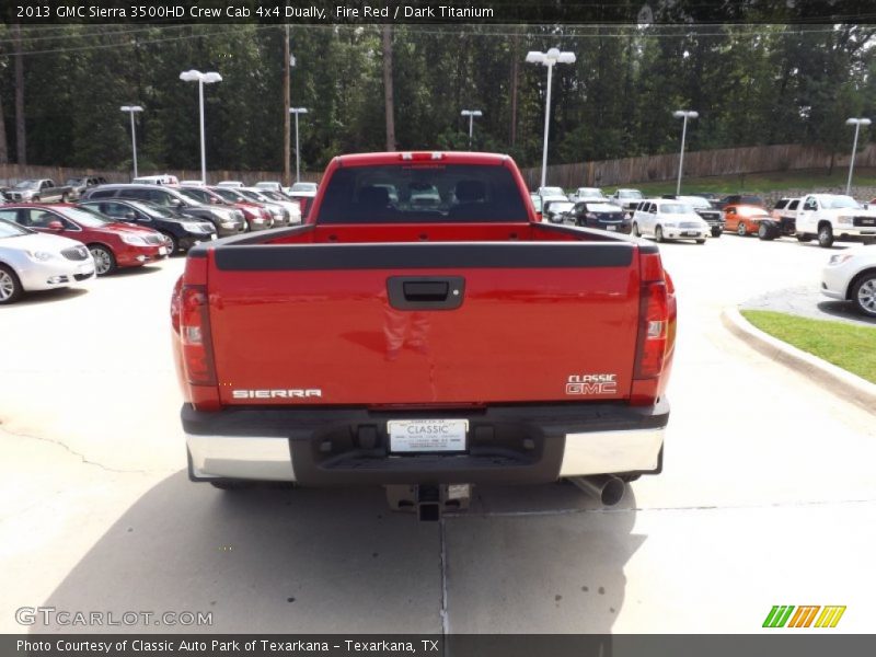 Fire Red / Dark Titanium 2013 GMC Sierra 3500HD Crew Cab 4x4 Dually