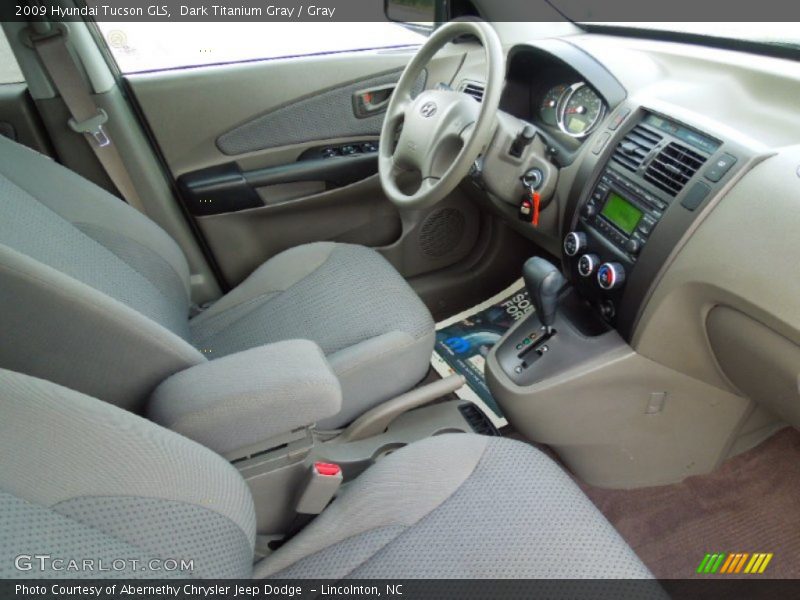 Dark Titanium Gray / Gray 2009 Hyundai Tucson GLS