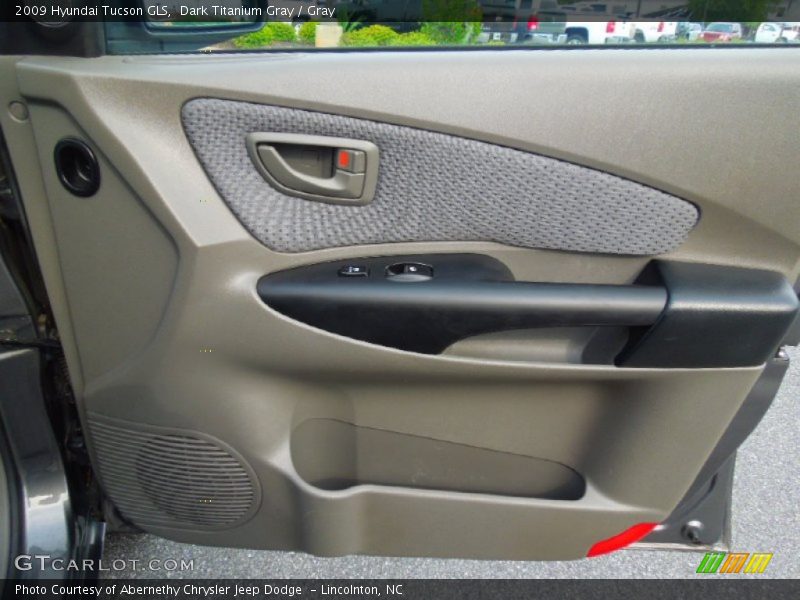 Dark Titanium Gray / Gray 2009 Hyundai Tucson GLS