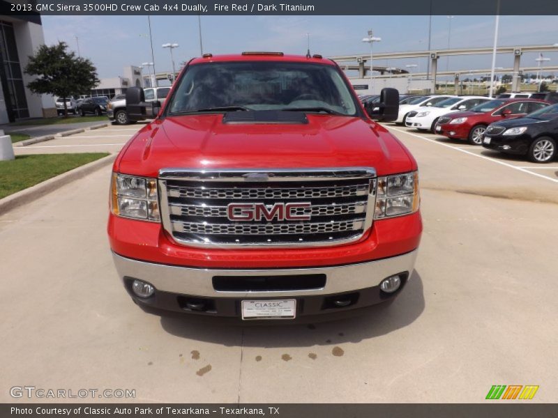 Fire Red / Dark Titanium 2013 GMC Sierra 3500HD Crew Cab 4x4 Dually