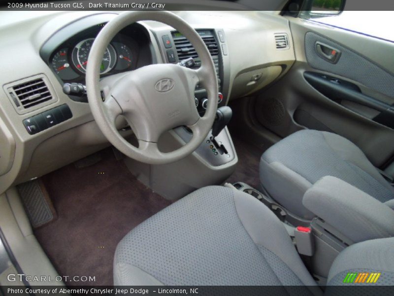 Dark Titanium Gray / Gray 2009 Hyundai Tucson GLS