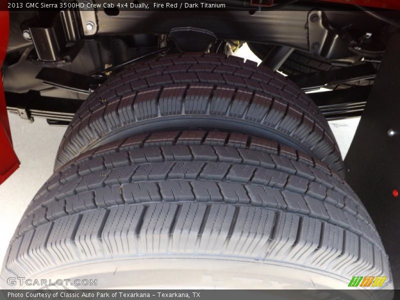 Fire Red / Dark Titanium 2013 GMC Sierra 3500HD Crew Cab 4x4 Dually