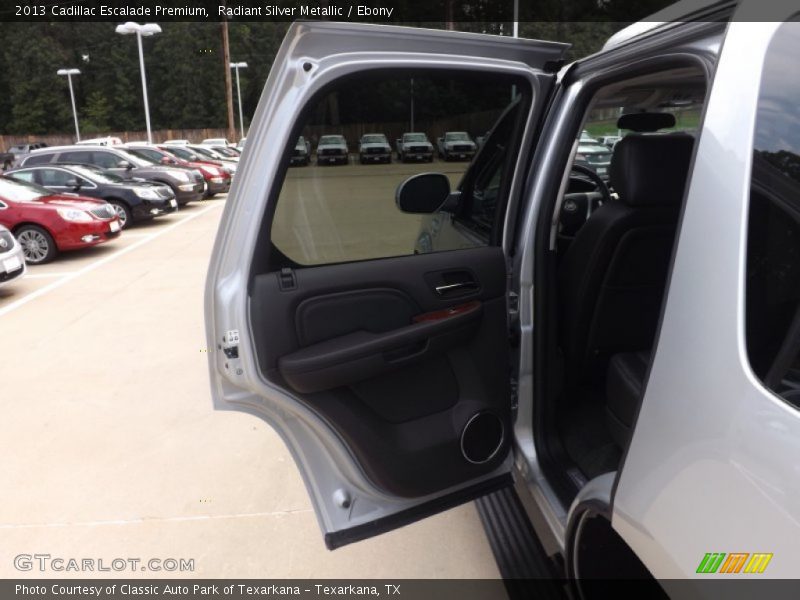 Radiant Silver Metallic / Ebony 2013 Cadillac Escalade Premium