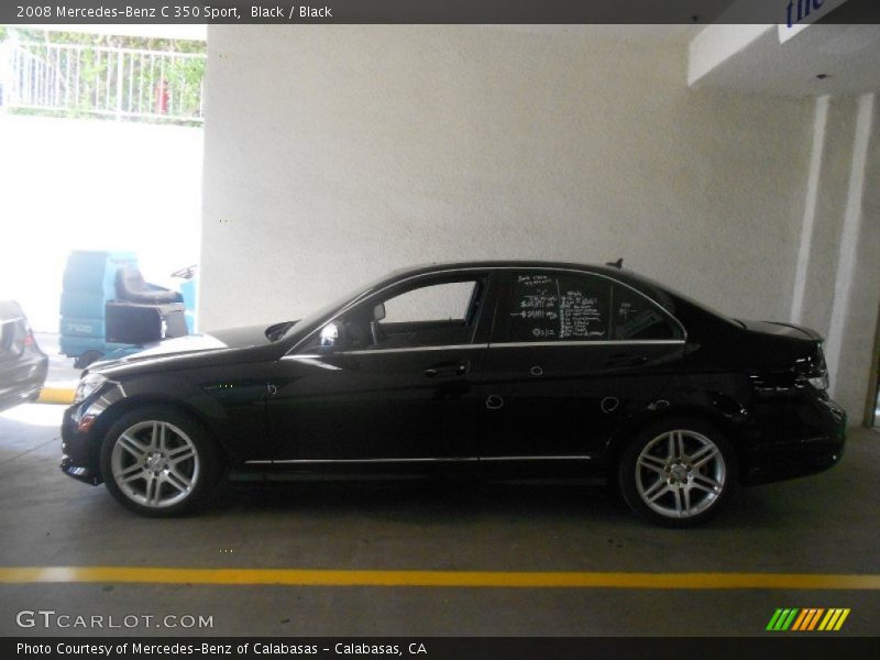 Black / Black 2008 Mercedes-Benz C 350 Sport