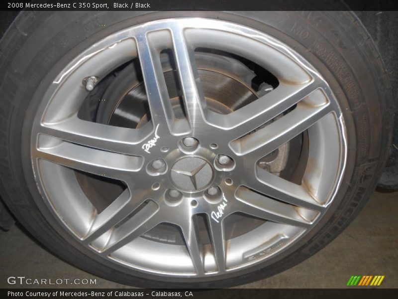 Black / Black 2008 Mercedes-Benz C 350 Sport