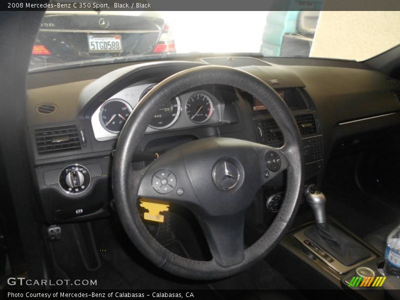 Black / Black 2008 Mercedes-Benz C 350 Sport