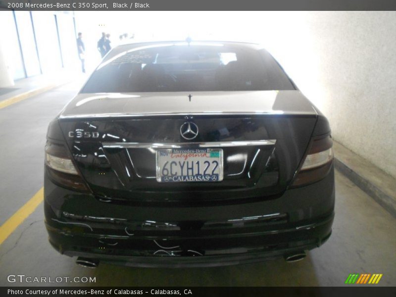Black / Black 2008 Mercedes-Benz C 350 Sport