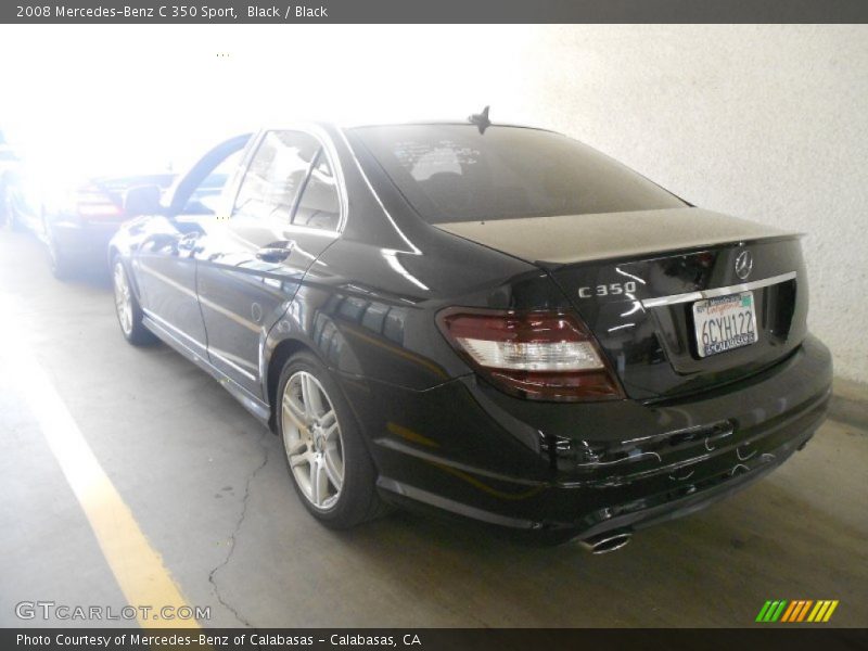 Black / Black 2008 Mercedes-Benz C 350 Sport