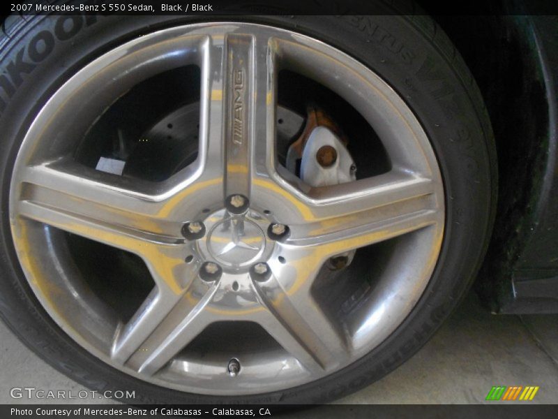 Black / Black 2007 Mercedes-Benz S 550 Sedan