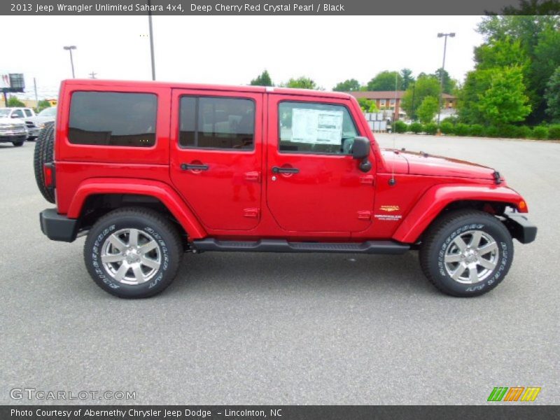  2013 Wrangler Unlimited Sahara 4x4 Deep Cherry Red Crystal Pearl