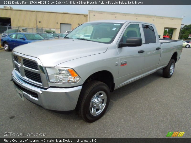 Bright Silver Metallic / Light Pebble Beige/Bark Brown 2012 Dodge Ram 2500 HD ST Crew Cab 4x4