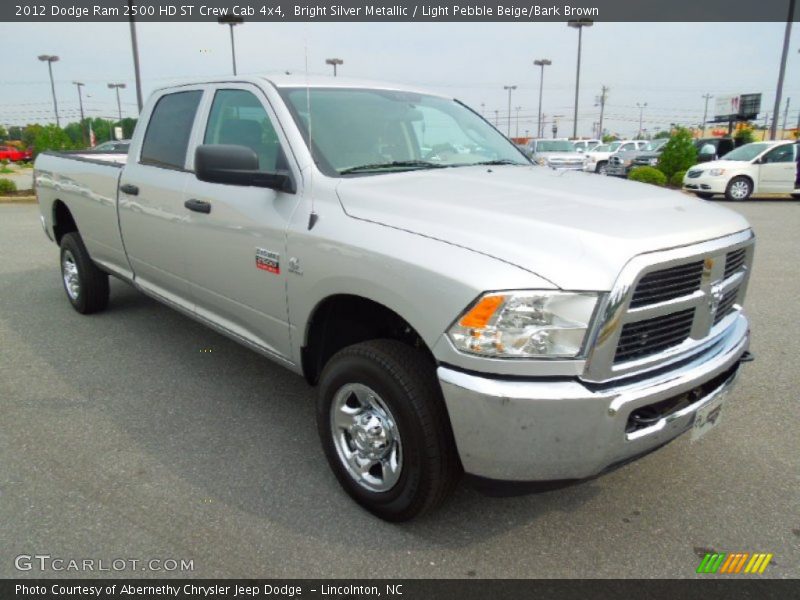 Bright Silver Metallic / Light Pebble Beige/Bark Brown 2012 Dodge Ram 2500 HD ST Crew Cab 4x4